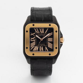 Cartier, Santos, 100, wristwatch, 51,1 x 42,6 mm.