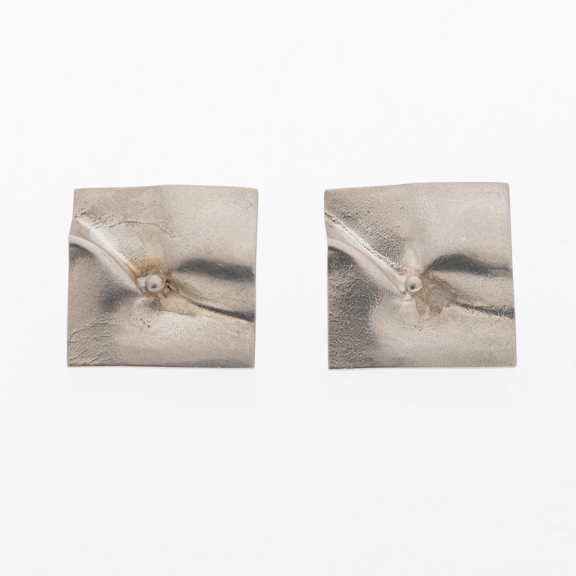 BJÖRN WECKSTRÖM, ÖRHÄNGE, silver, "Kilpi", Lapponia 1978. Vikt 9,7 g.