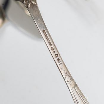 Christening set, 6 pieces, silver, CG Hallberg, Stockholm, 1916–22.