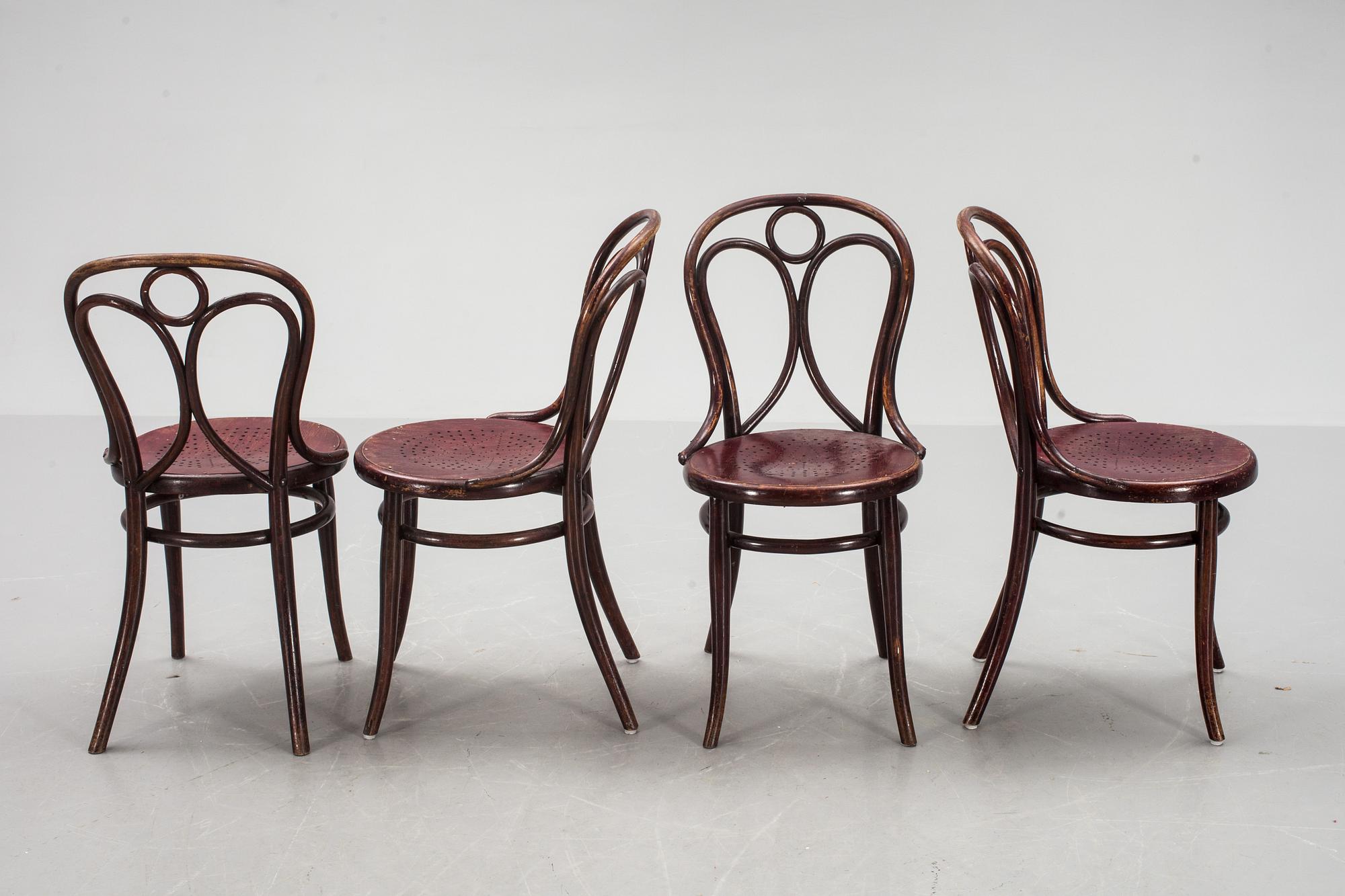 STOLAR, 4 st. Thonet. 1900-talets första hälft.