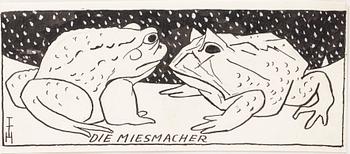 Thomas Theodor Heine · THOMAS THEODOR HEINE, Tuschteckning, signerad.