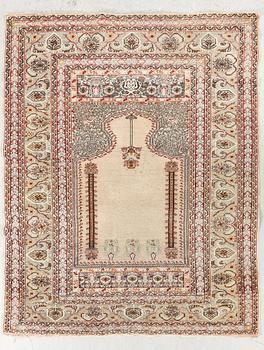 A semiantique/antique Ghiordes carpet ca 178x123 cm.