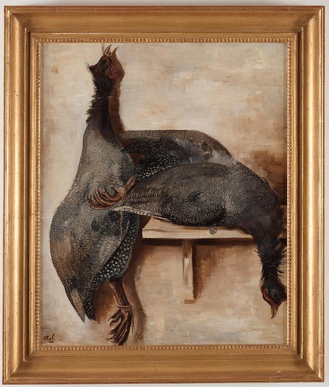 Otte Sköld, "Pärlhöns" (Guinea fowl).