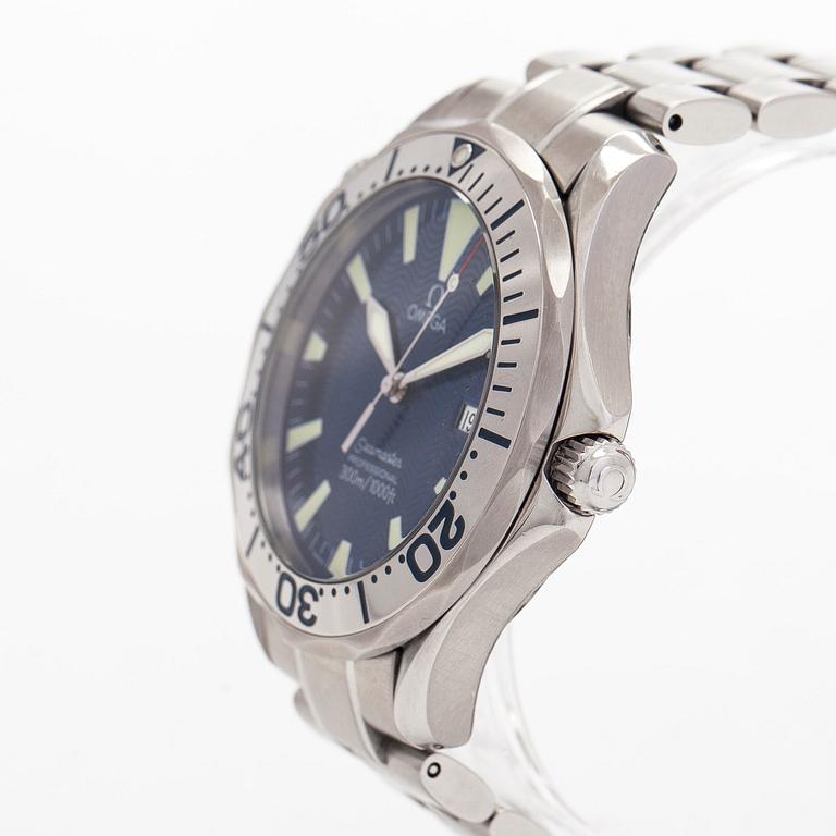 Omega, Seamaster, "Electric Blue", wristwatch, 41.5 mm.
