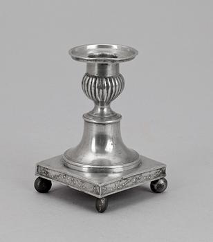 LJUSSTAKE, tenn, sengustaviansk, Pehr Mattsson, Mariestad, verksam 1808-1838.