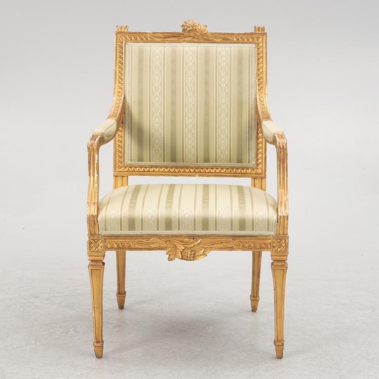 A late Gustavian armchair, Lindome, Sweden, around 1800.