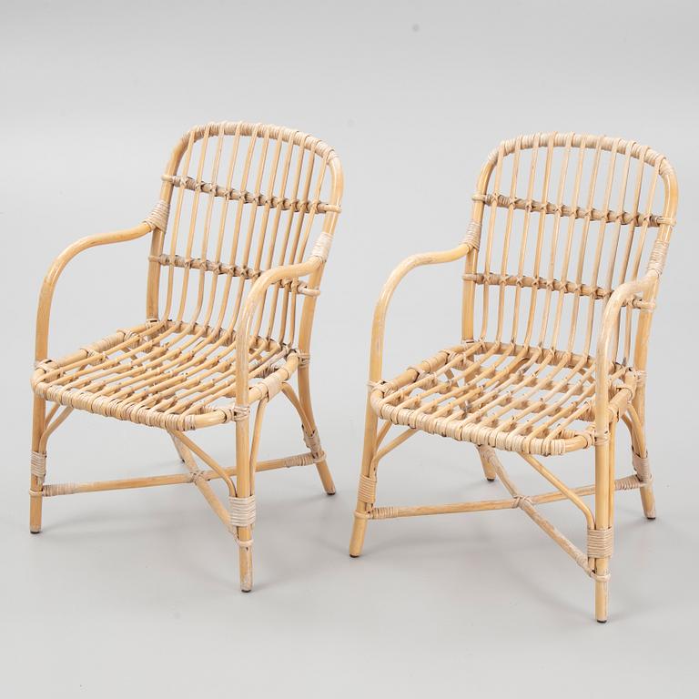 Bamboo furniture set, 6 pieces, 20th century.