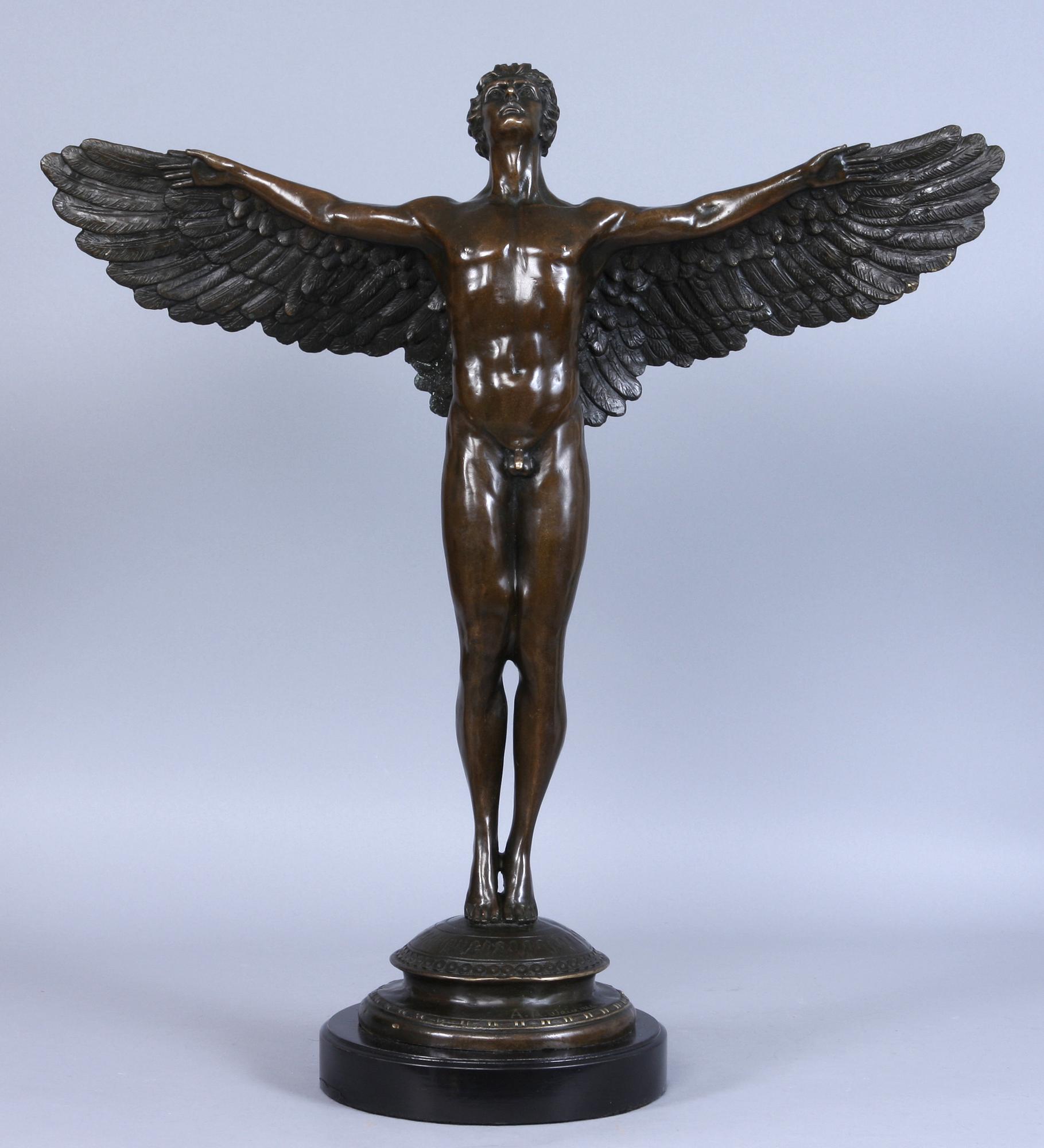 SKULPTUR, brons, märkt "A.A. Weinman". 1900-tal.