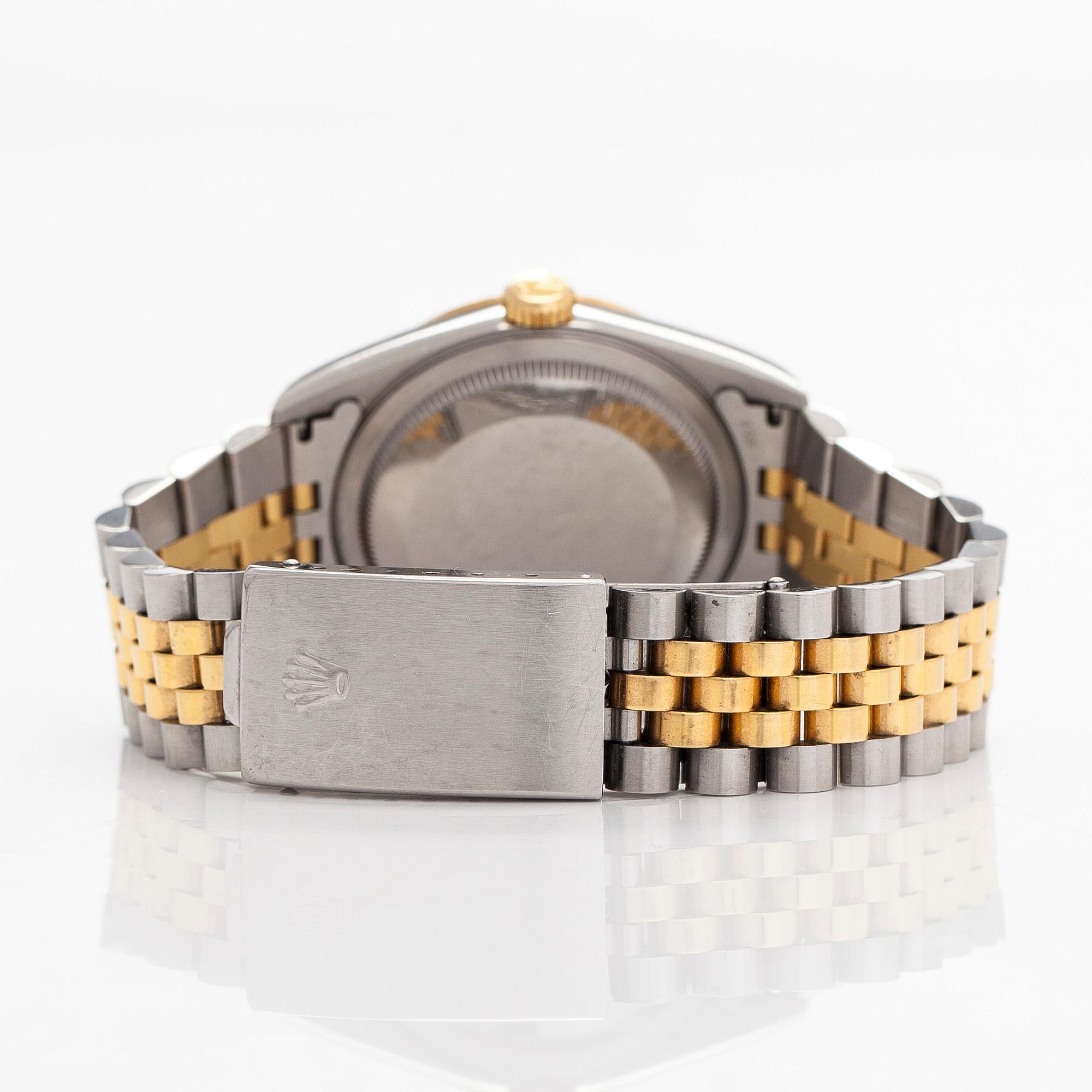 Rolex, Oyster Perpetual, Datejust, "Diamond Dial", armbandsur, 36 mm.