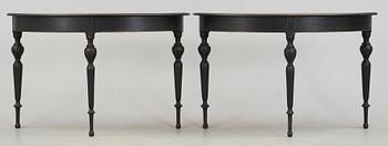 BORD, ett par, barockstil, 1800-tal.