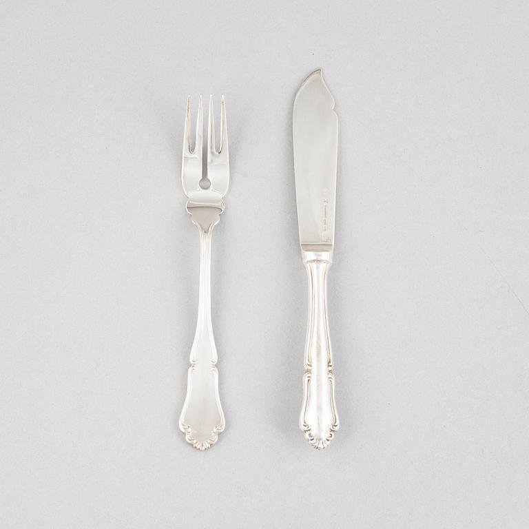 Fiskbestick, 24 st, silver, Wien, Österrike.