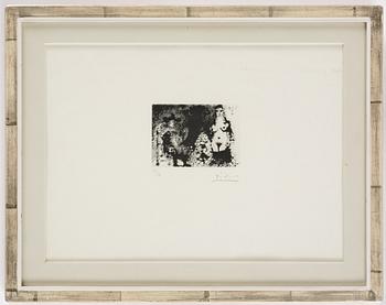 Pablo Picasso, Seated Man with Pipe, Maja and Célestine, from "Série 347".