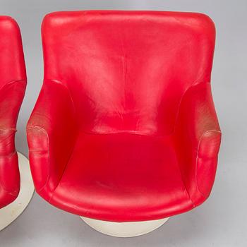 Yrjö Kukkapuro, pöytä "Saturnus" ja tuoleja, 4 kpl, "Junior", Haimi, 1960-luku.