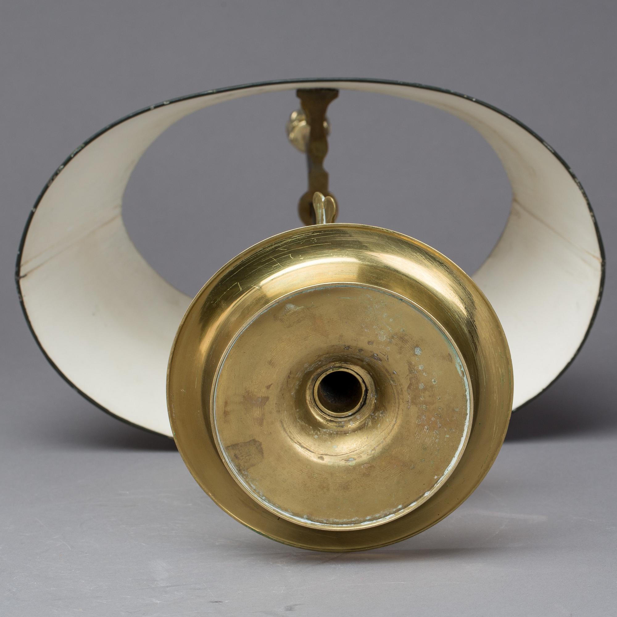 BORDSLAMPA, sk bouillottelampa. 1800-tal.