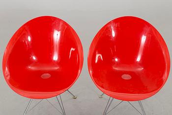 A PAIR OF PHILIPPE STARCK "EROS" CHAIRS BY KARTELL.