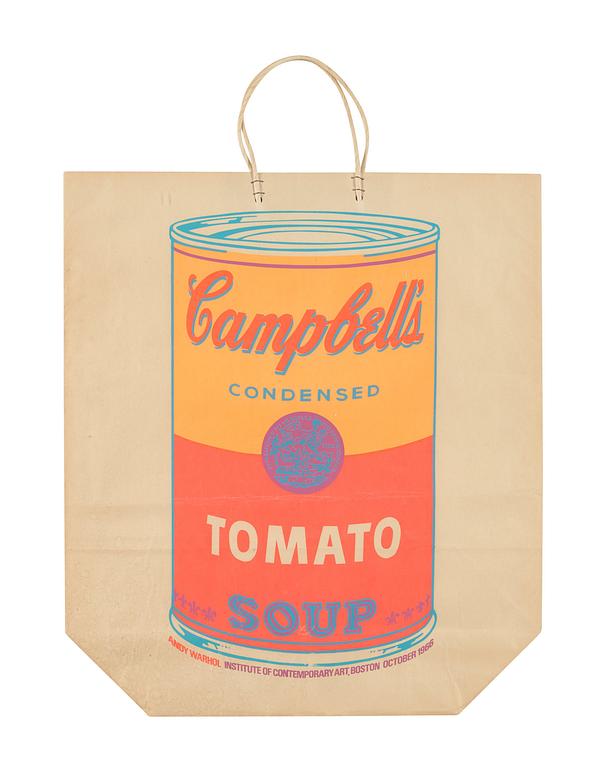 Andy Warhol, "Campbell's soup can (Tomato)".
