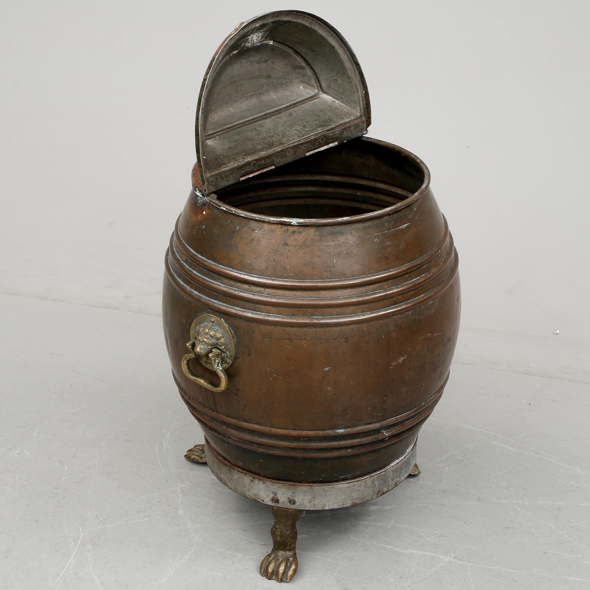 VATTENTUNNA, koppar, sent 1800-tal.