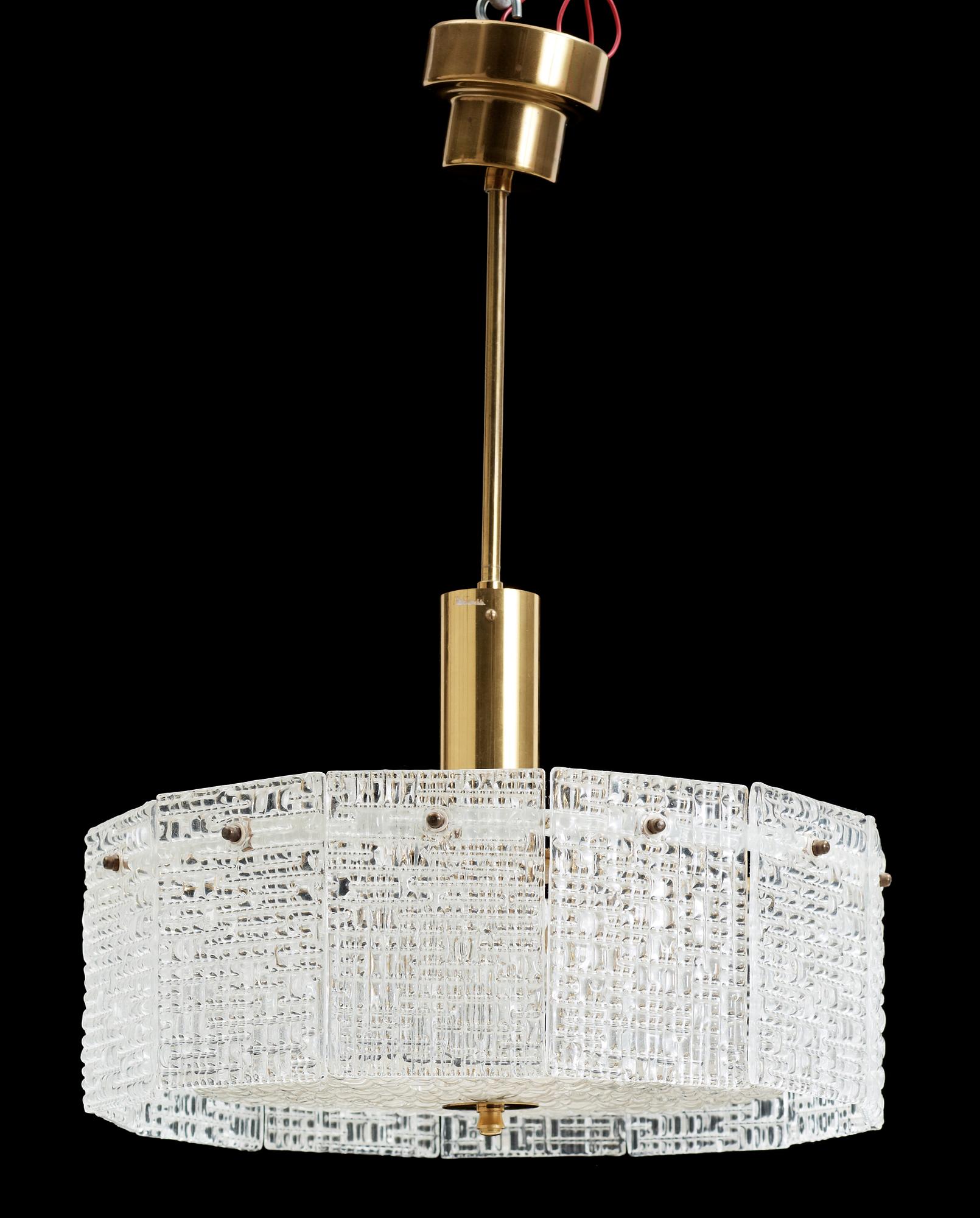 TAKLAMPA, möjligtvis Orrefors, omkring 1900-talets mitt.