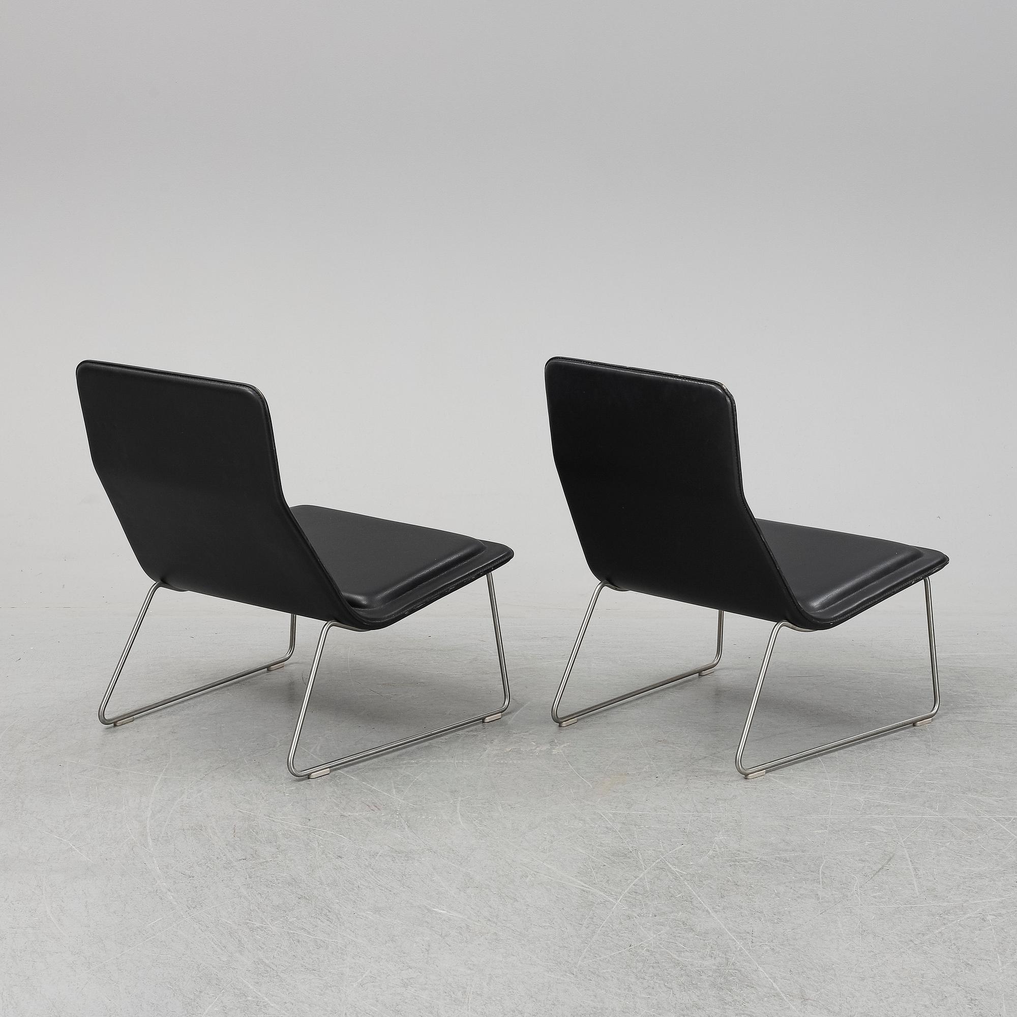 JASPER MORRISON, Two 'Low Pad' lounge chairs, Cappellini.