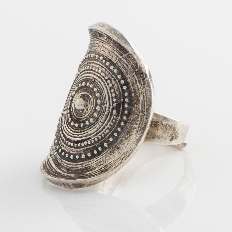 Jorma Laine, ring, silver, "Chic" ,