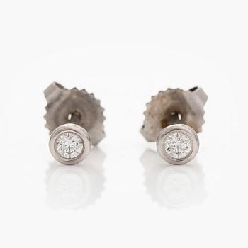 Tiffany & Co, Elsa Peretti, korvakorut, "Diamonds by The Yard", platinaa ja briljanttihiottuja timantteja.