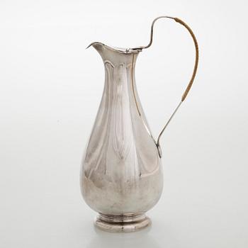 A mid-19th-century silver ewer, Hopeatehdas, Helsinki 1954.