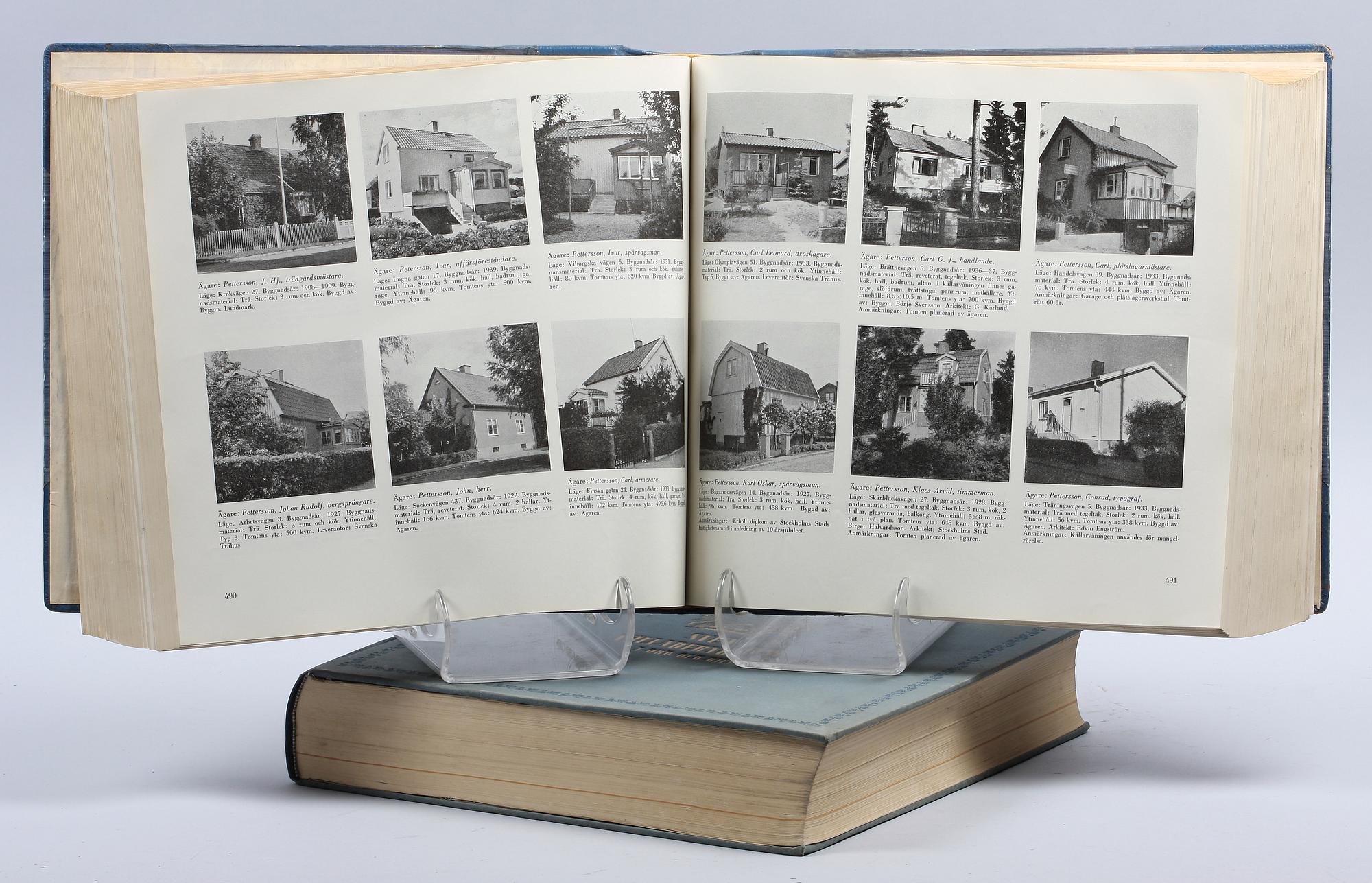 BÖCKER, "Villabebyggelse i ord och bild", 2 band, 1942 resp 1944.