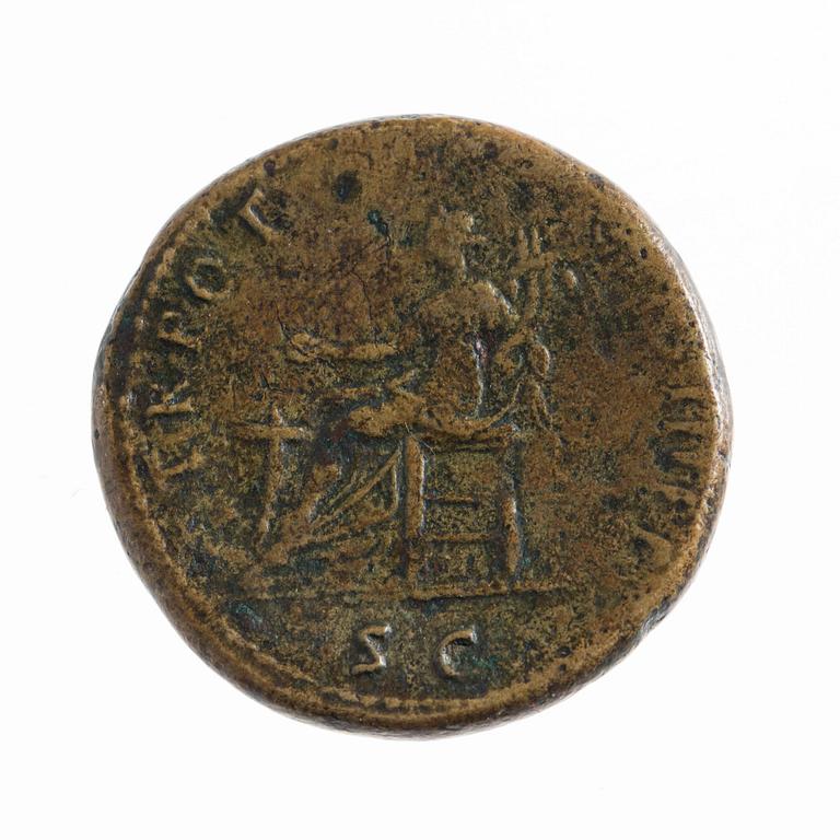 MYNT, brons, Trajanus sestertie, 98-117e.Kr.
