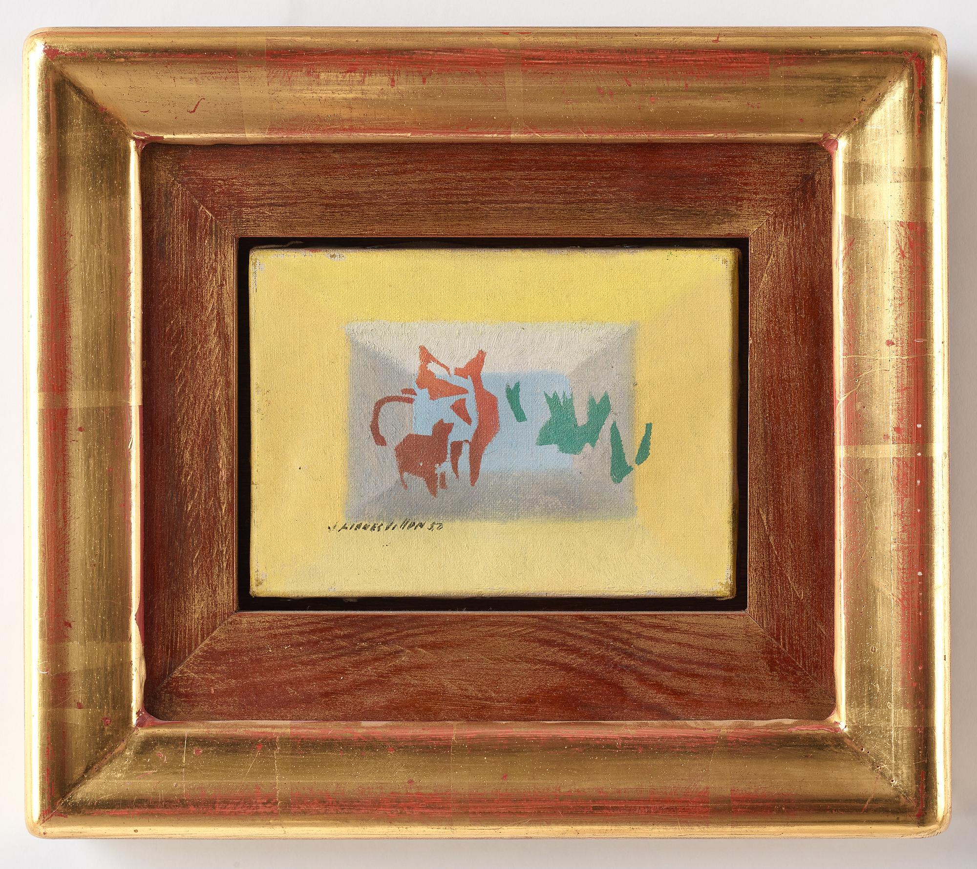 Jacques Villon, olja på duk, signerad och daterad -50.