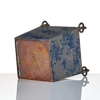 Tage Andersen, a patinated metal flower pot, Denmark, end of 20th century.