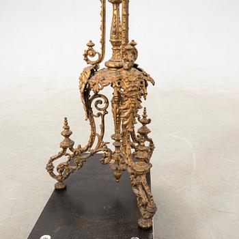 Pedestal/Flower stand Neo-Renaissance circa 1900 cast iron.