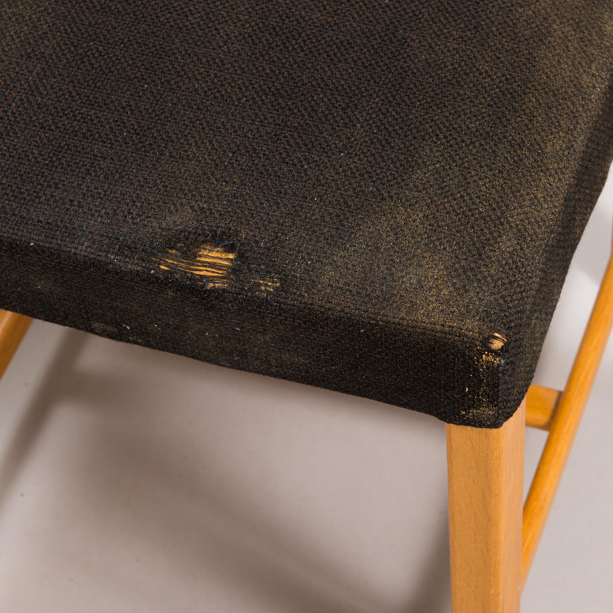 Carl Gustaf Hiort af Ornäs, , A 1950s 'Näyttely Senior' dining table and 6 chairs for HMN Huonekalu Mikko Nupponen.