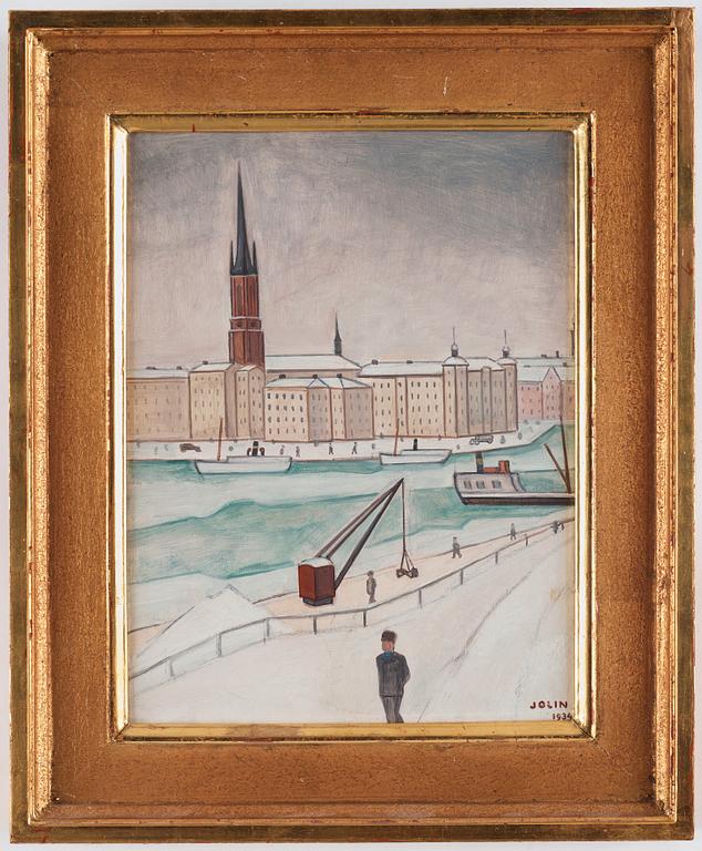 Einar Jolin, View from Stockholm over Riddarholmen.