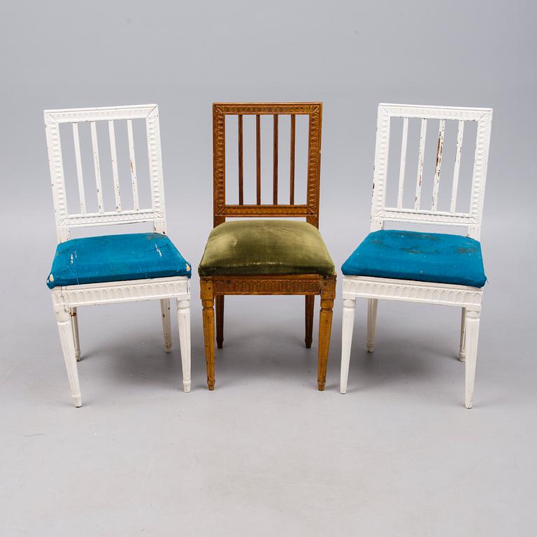STOLAR, 2 +1, gustavianska, ca 1800.