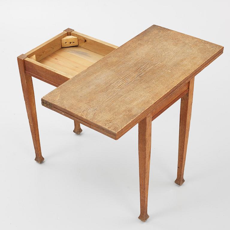 August Strindberg's games table, a Jugend oak games table, circa 1900.