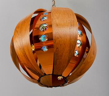 TAKLAMPA, Werner Schou för Coronell Eectro A/S Danmark. H öjd ca 35 cm.