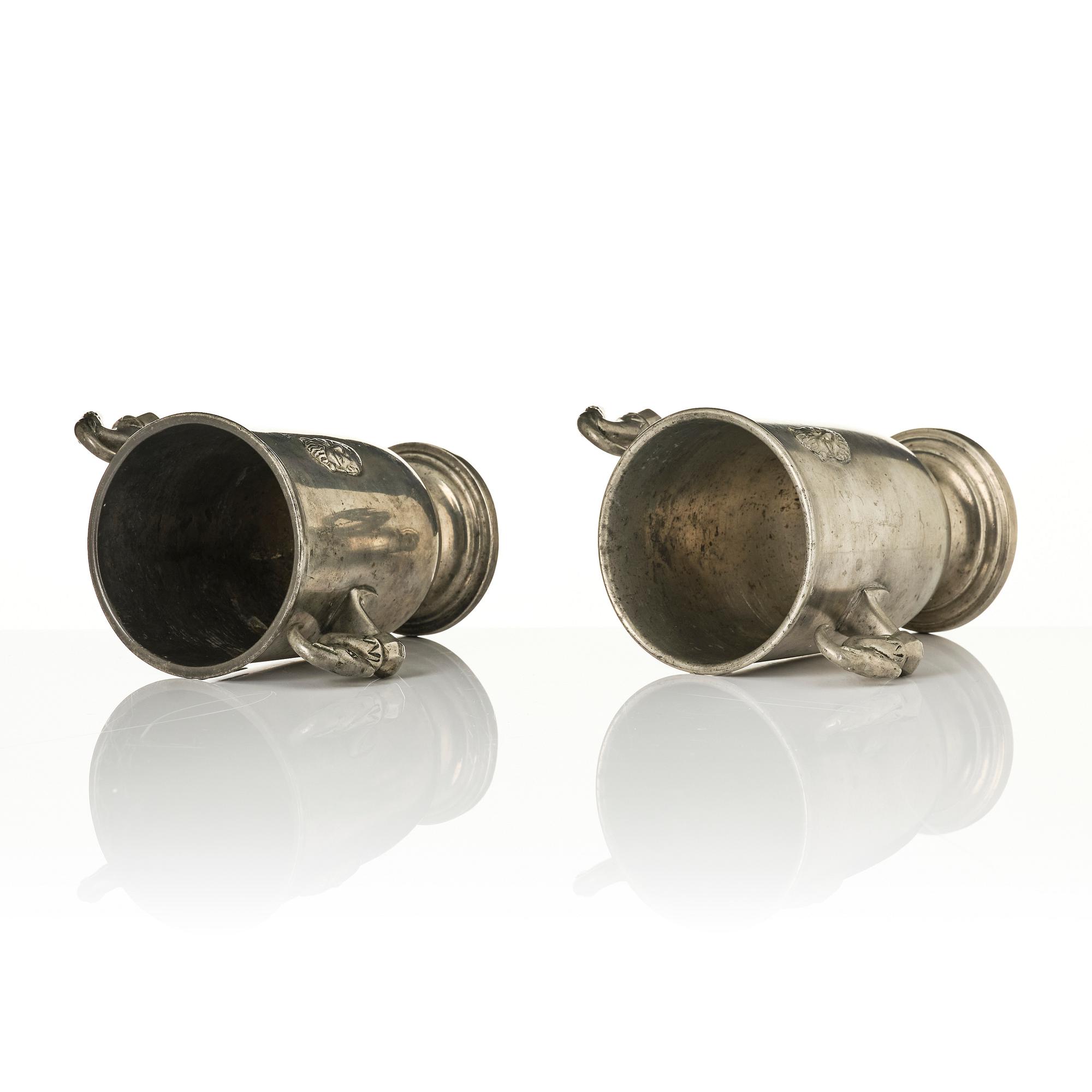 Nils Fougstedt, a set of two Swedish Grace vases, Herman Bergman art foundry, Stockholm, 1930.