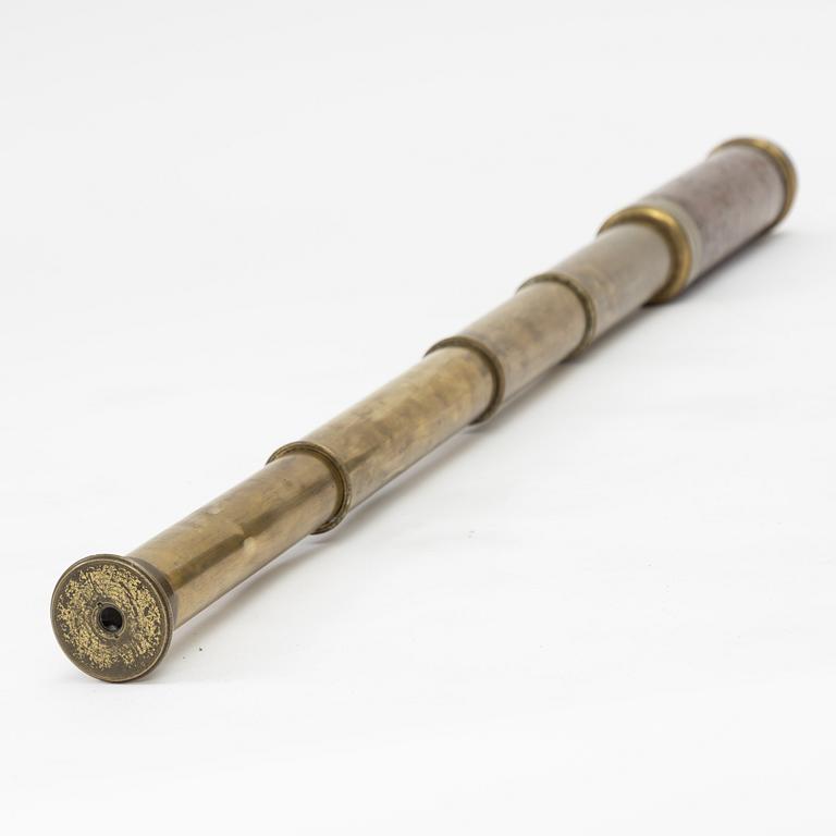 A telescope by F Newton Leicester, 19th century.