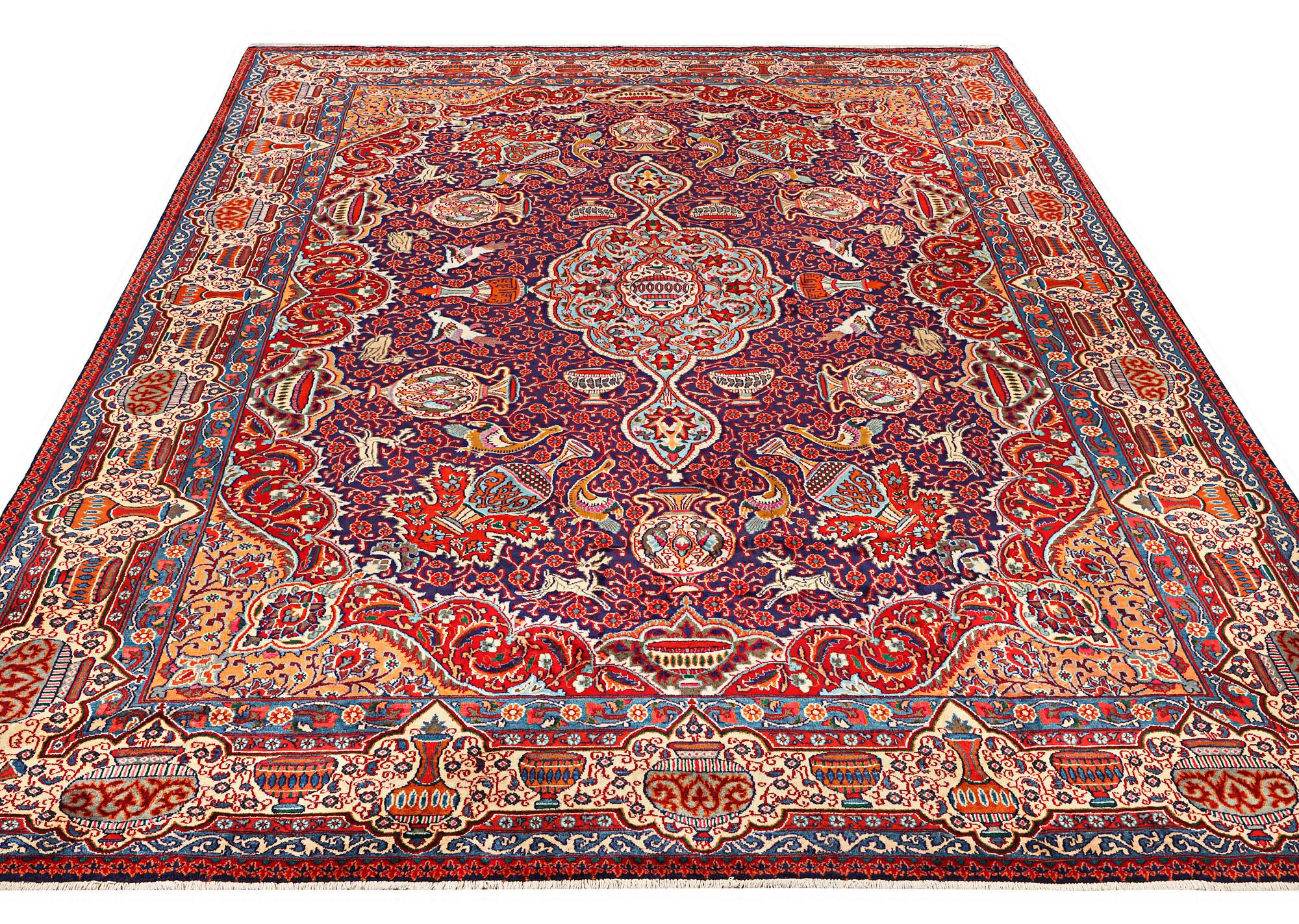 A Kashmar carpet, c. 415 x 285 cm.
