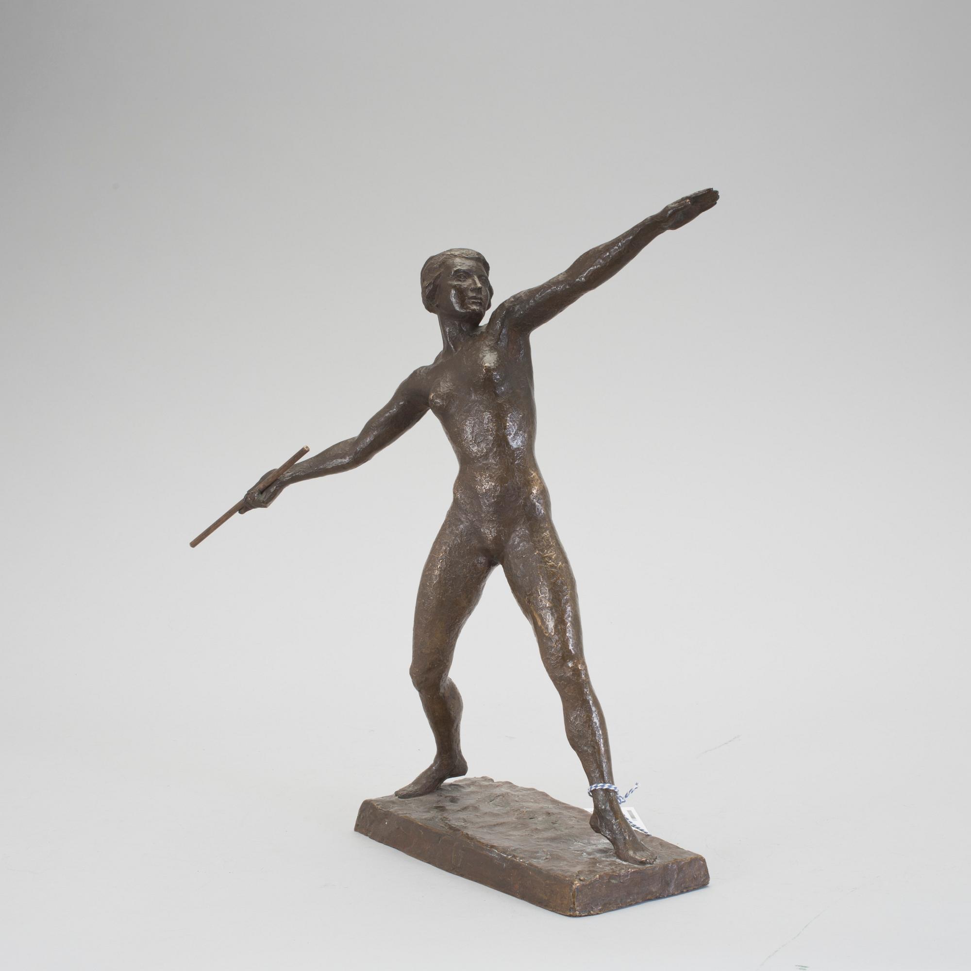 ASTRID BEGAS, skulptur, brons, signerad.