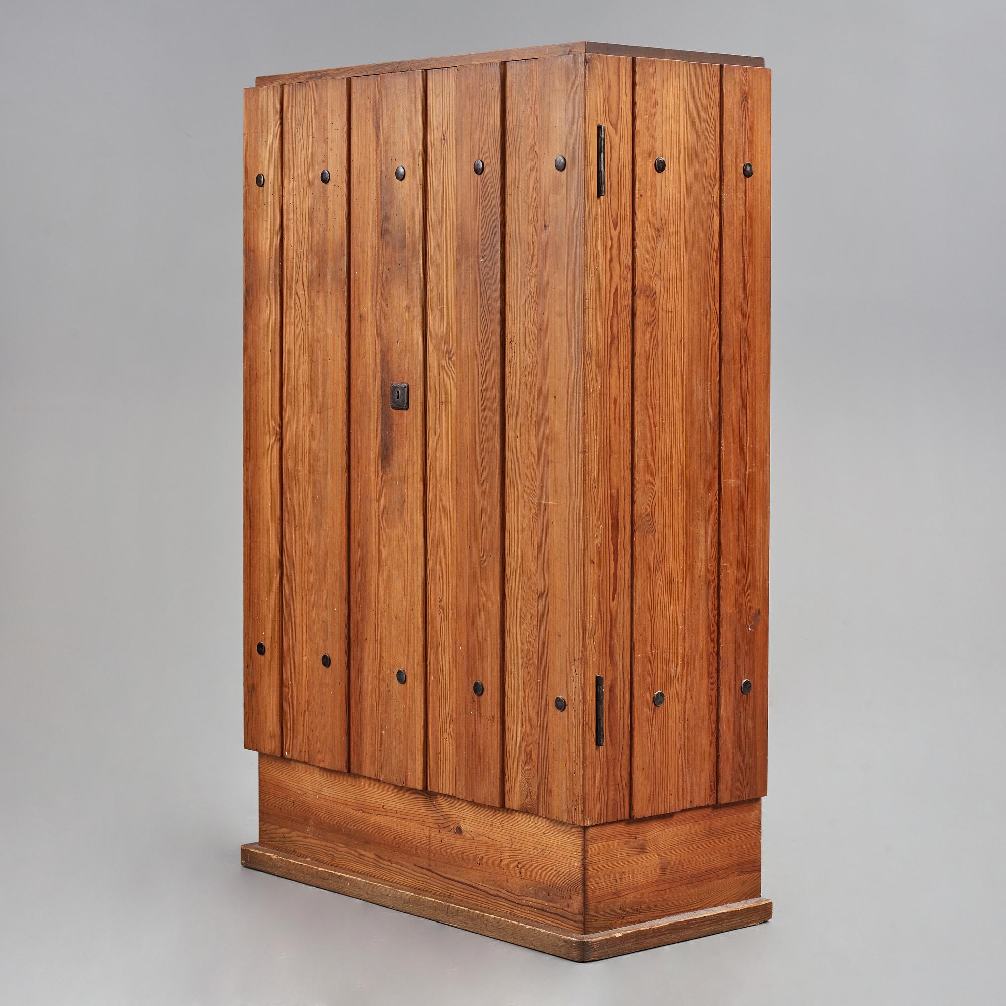 Axel Einar Hjorth, a stained pine "Lovö" cabinet, Nordiska Kompaniet, Sweden 1930's.