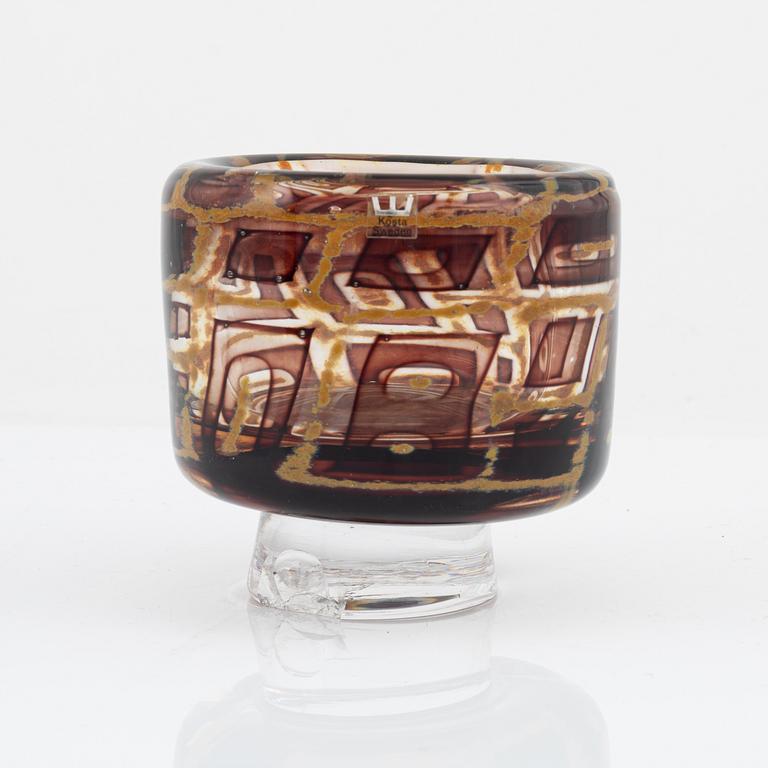 Vicke Lindstrand, a unique glass bowl, Kosta.