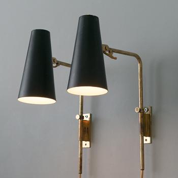 Paavo Tynell, A pair of mid-20th century '9459' wall lights for Idman.