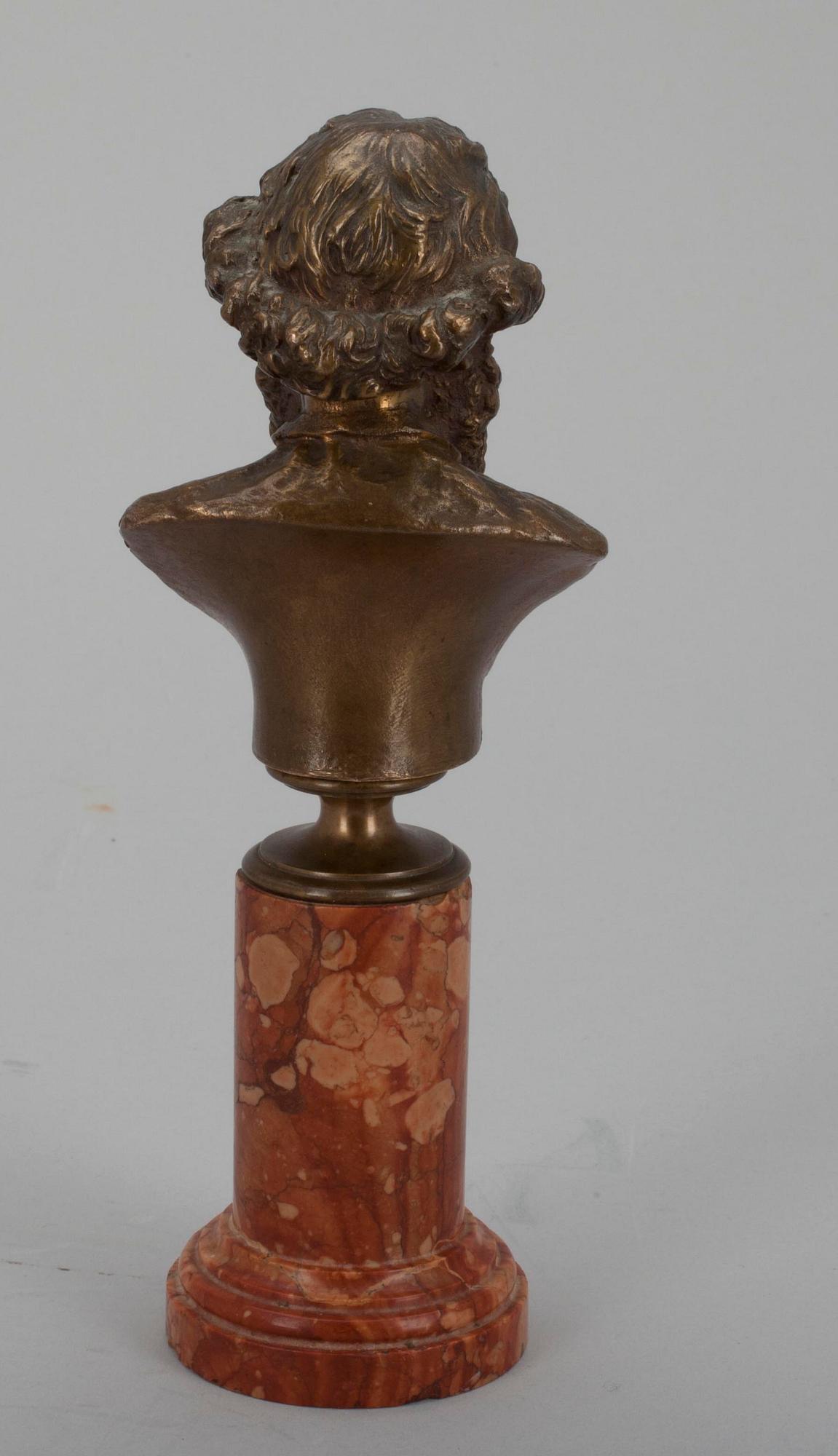 SKULPTUR, brons samt natursten, 1900-tal.