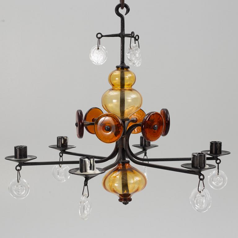 Erik Höglund, ljuskrona, Boda Smide, 1900-talets andra hälft.