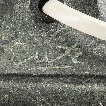 Axel Gute, a bronze table lamp, 1920's.