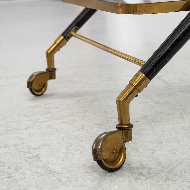Cesare Lacca, serving cart, Italy 1950s.