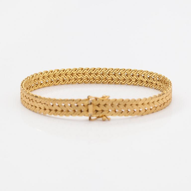 Armband, 18K guld. Unoaerre, Italien.