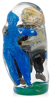 104. A David Hopper glass sculpture, USA 1990.