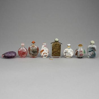 SNUSFLASKOR, 8 st, Kina, 1800-/1900-tal.